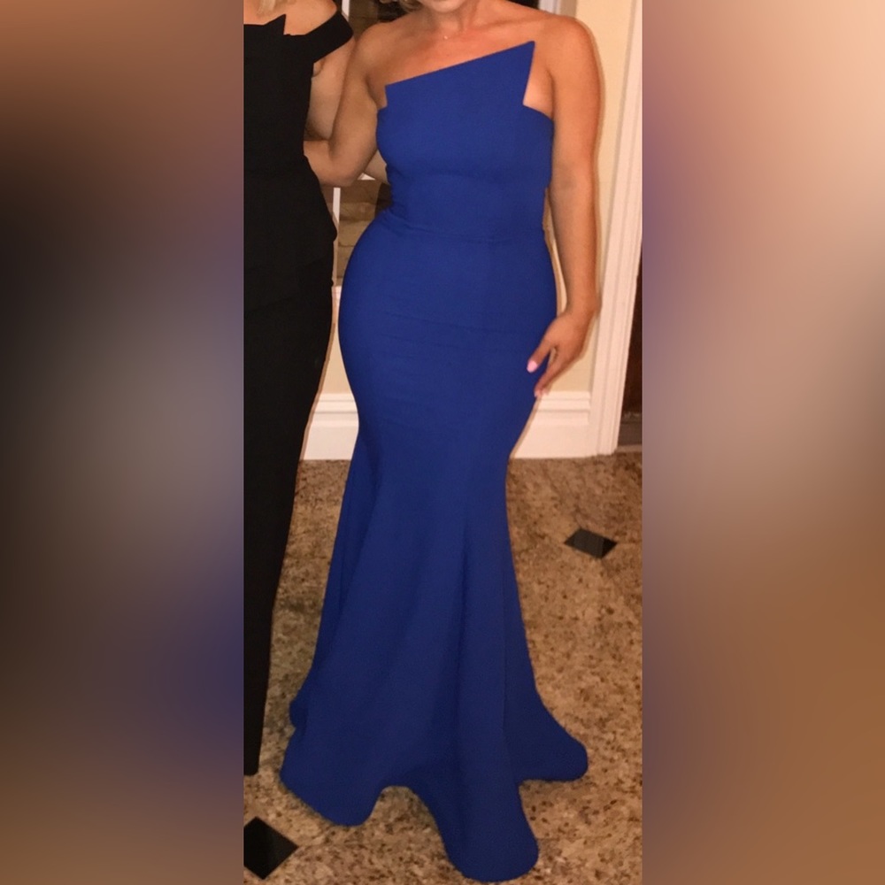 Nicole bakti 489 royal blue dress